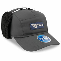 Tennessee Titans New Era 2025 Sideline Cold Weather Runner Dog Ear Adjustable Hat - Charcoal online