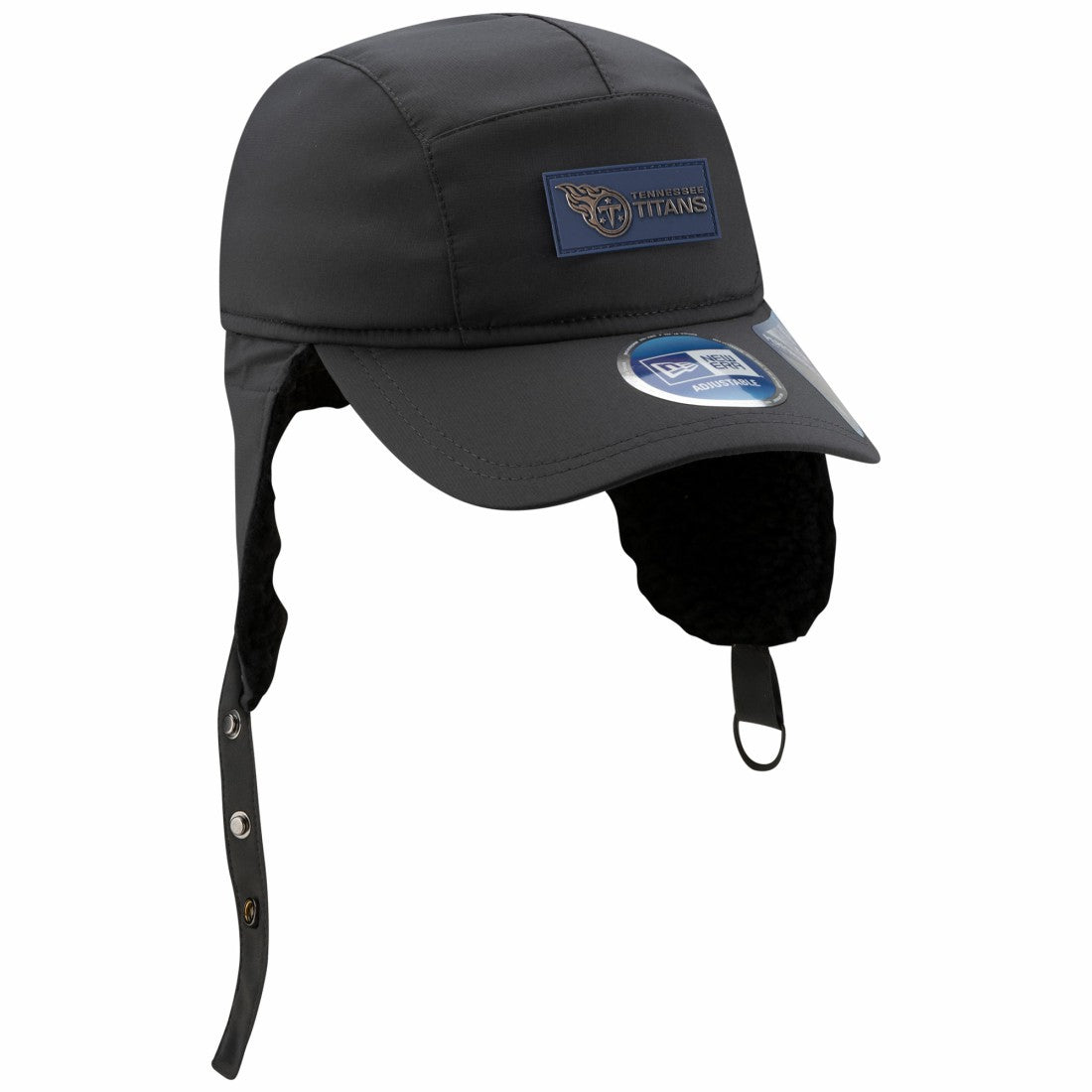 Tennessee Titans New Era 2025 Sideline Cold Weather Runner Dog Ear Adjustable Hat - Charcoal online