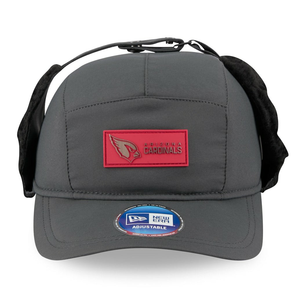 Arizona Cardinals New Era 2025 Sideline Cold Weather Runner Dog Ear Adjustable Hat - Charcoal on sale