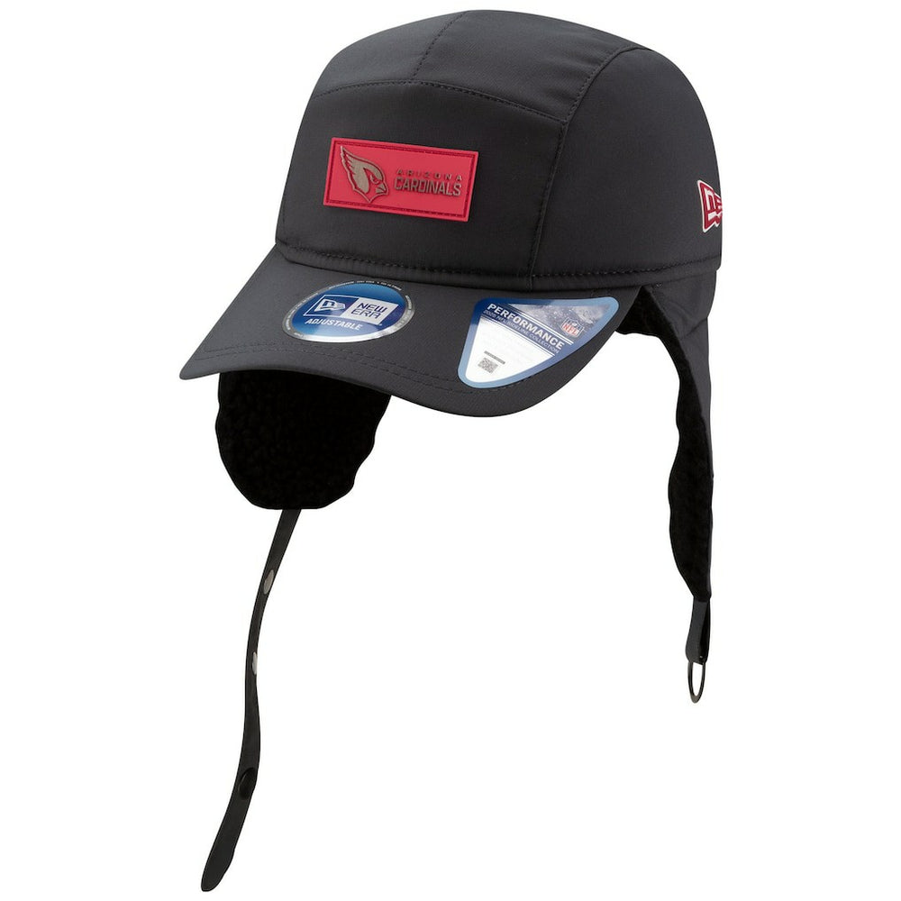 Arizona Cardinals New Era 2025 Sideline Cold Weather Runner Dog Ear Adjustable Hat - Charcoal on sale