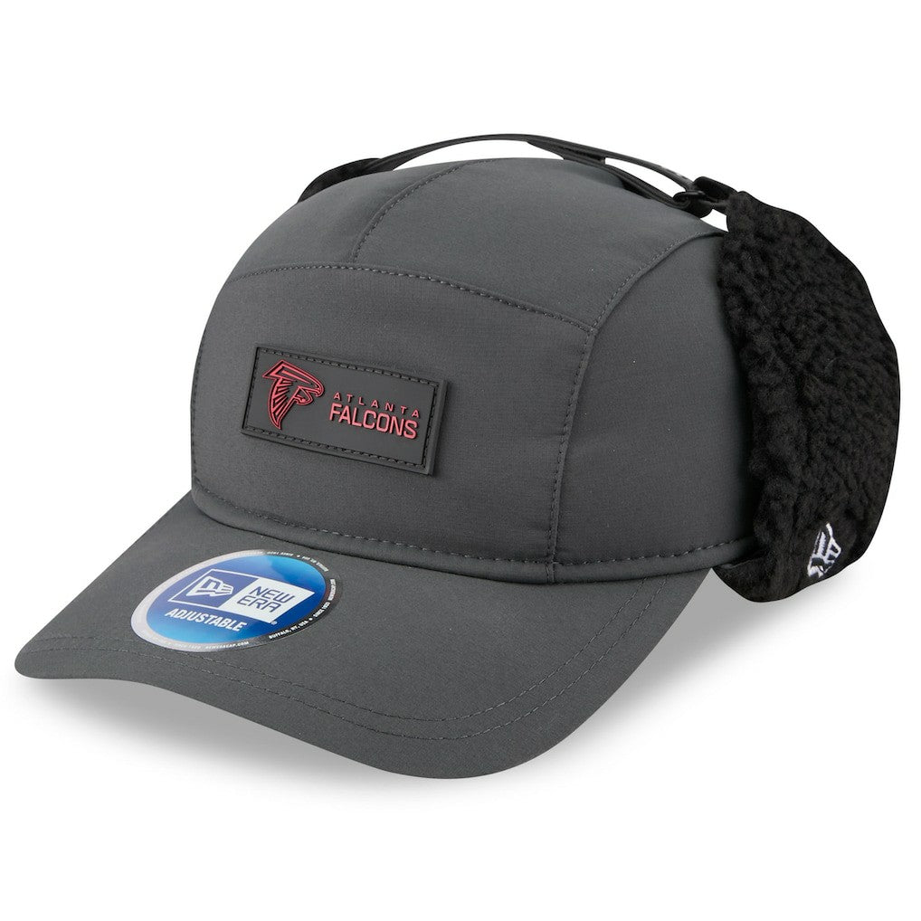 Atlanta Falcons New Era 2025 Sideline Cold Weather Runner Dog Ear Adjustable Hat - Charcoal outlet