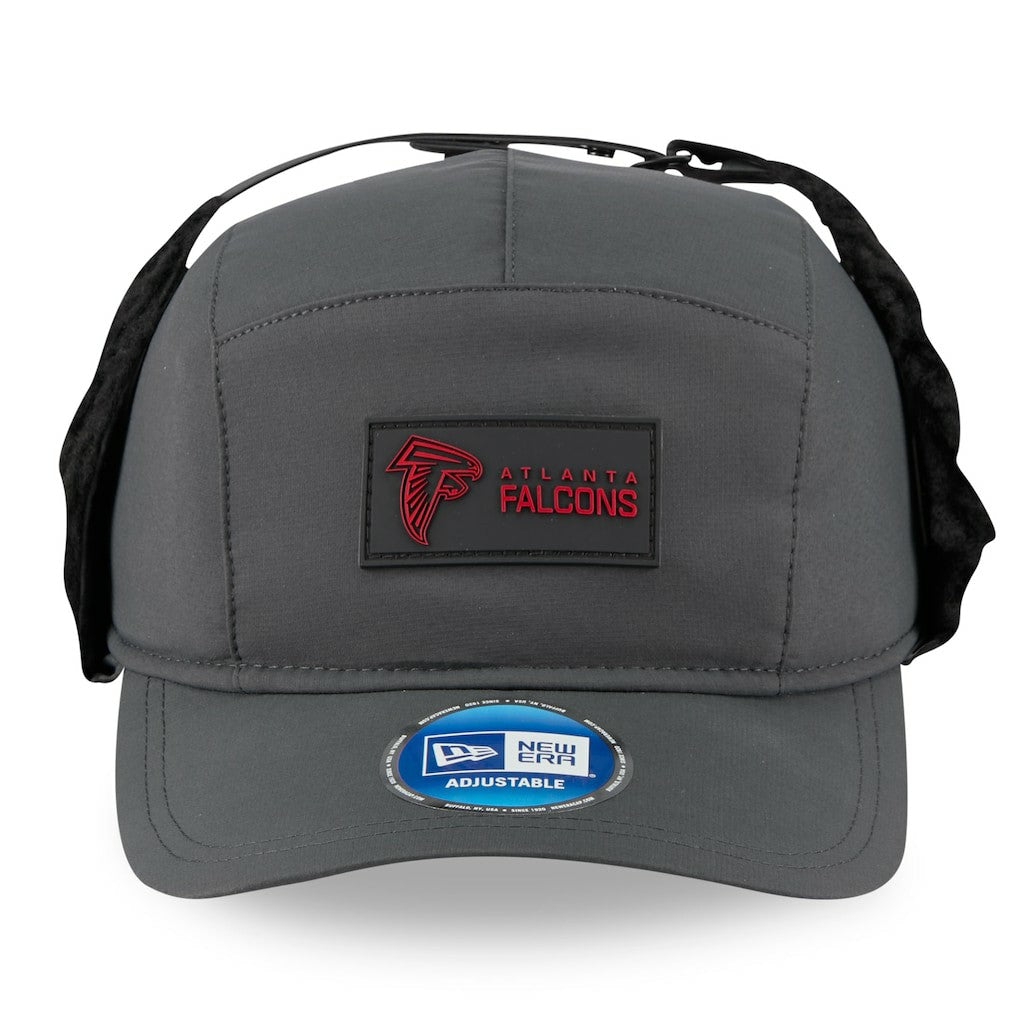 Atlanta Falcons New Era 2025 Sideline Cold Weather Runner Dog Ear Adjustable Hat - Charcoal outlet