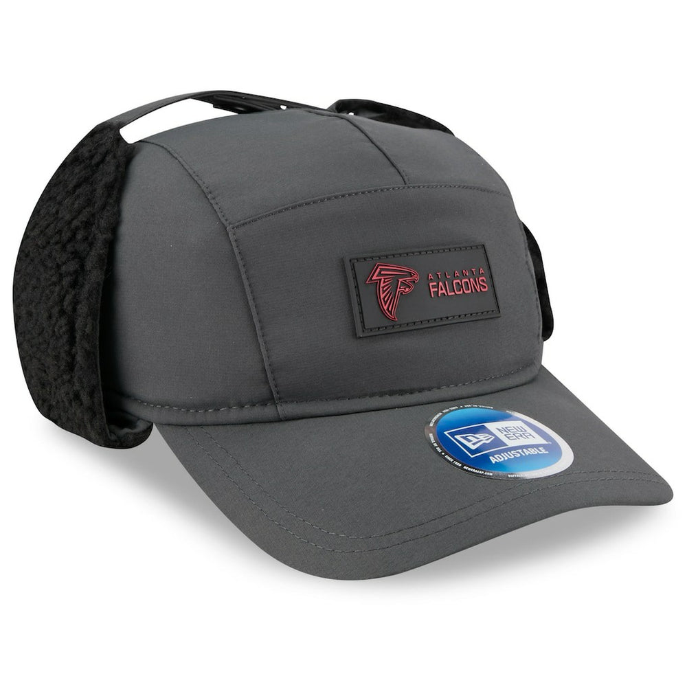 Atlanta Falcons New Era 2025 Sideline Cold Weather Runner Dog Ear Adjustable Hat - Charcoal outlet
