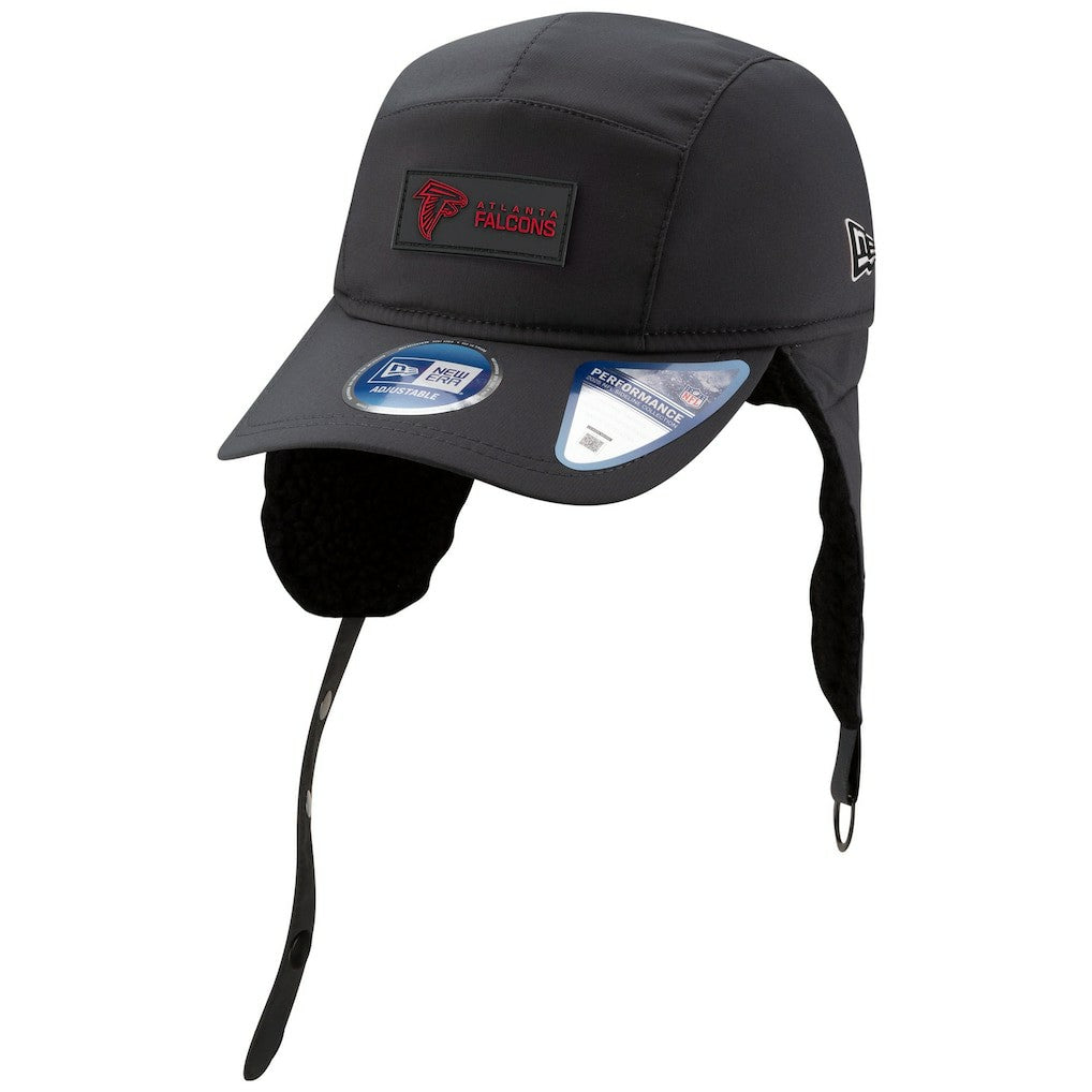 Atlanta Falcons New Era 2025 Sideline Cold Weather Runner Dog Ear Adjustable Hat - Charcoal outlet