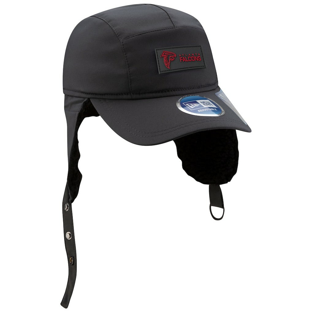 Atlanta Falcons New Era 2025 Sideline Cold Weather Runner Dog Ear Adjustable Hat - Charcoal outlet