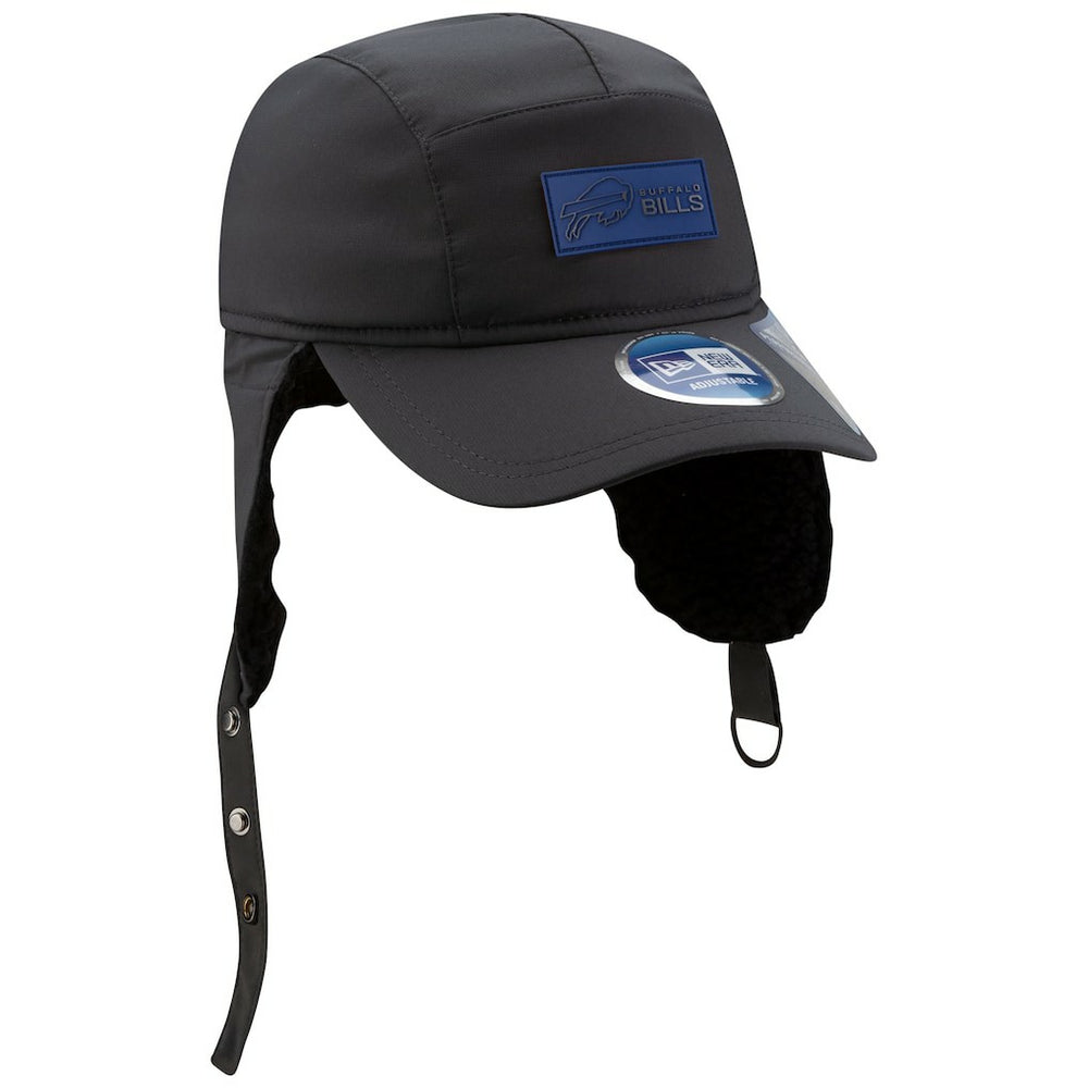 Buffalo Bills New Era 2025 Sideline Cold Weather Runner Dog Ear Adjustable Hat - Charcoal discount