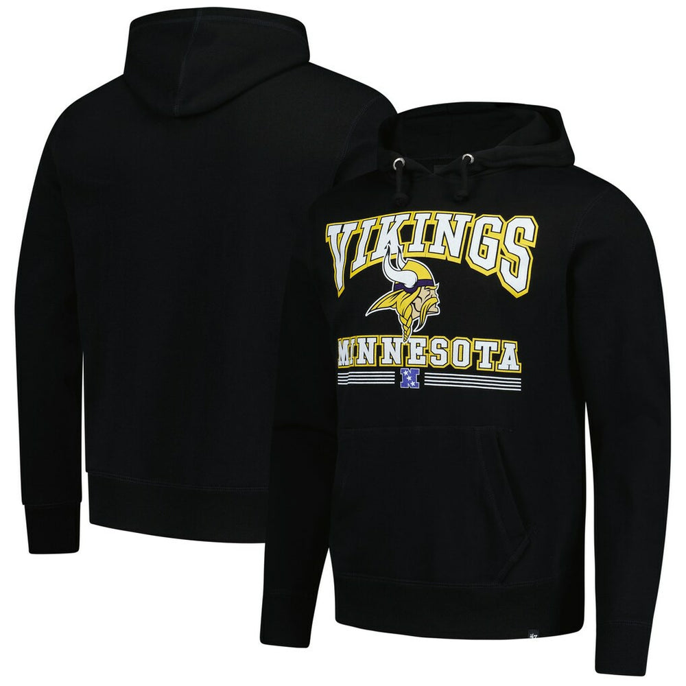 Minnesota Vikings '47 Packed House Headline Pullover Hoodie - Black discount