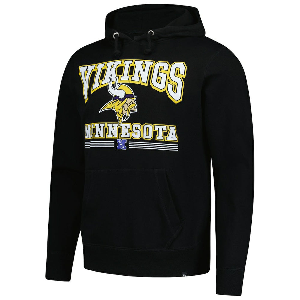 Minnesota Vikings '47 Packed House Headline Pullover Hoodie - Black discount