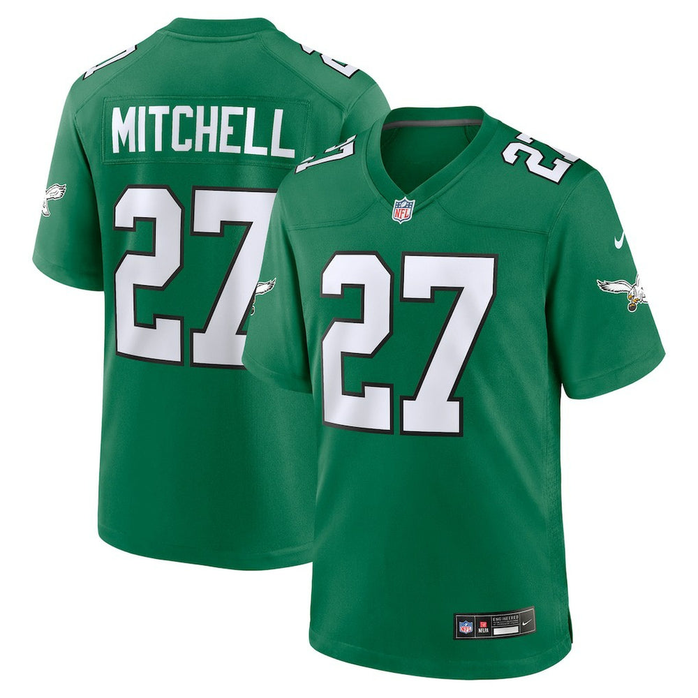 Quinyon Mitchell Philadelphia Eagles Alternate Game Jersey - Kelly Green sale