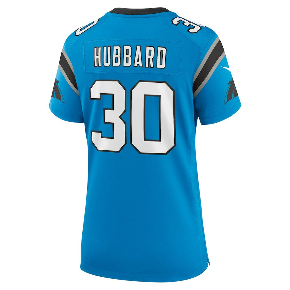 Chuba Hubbard Carolina Panthers Women's Alternate Game Jersey - Blue on sale