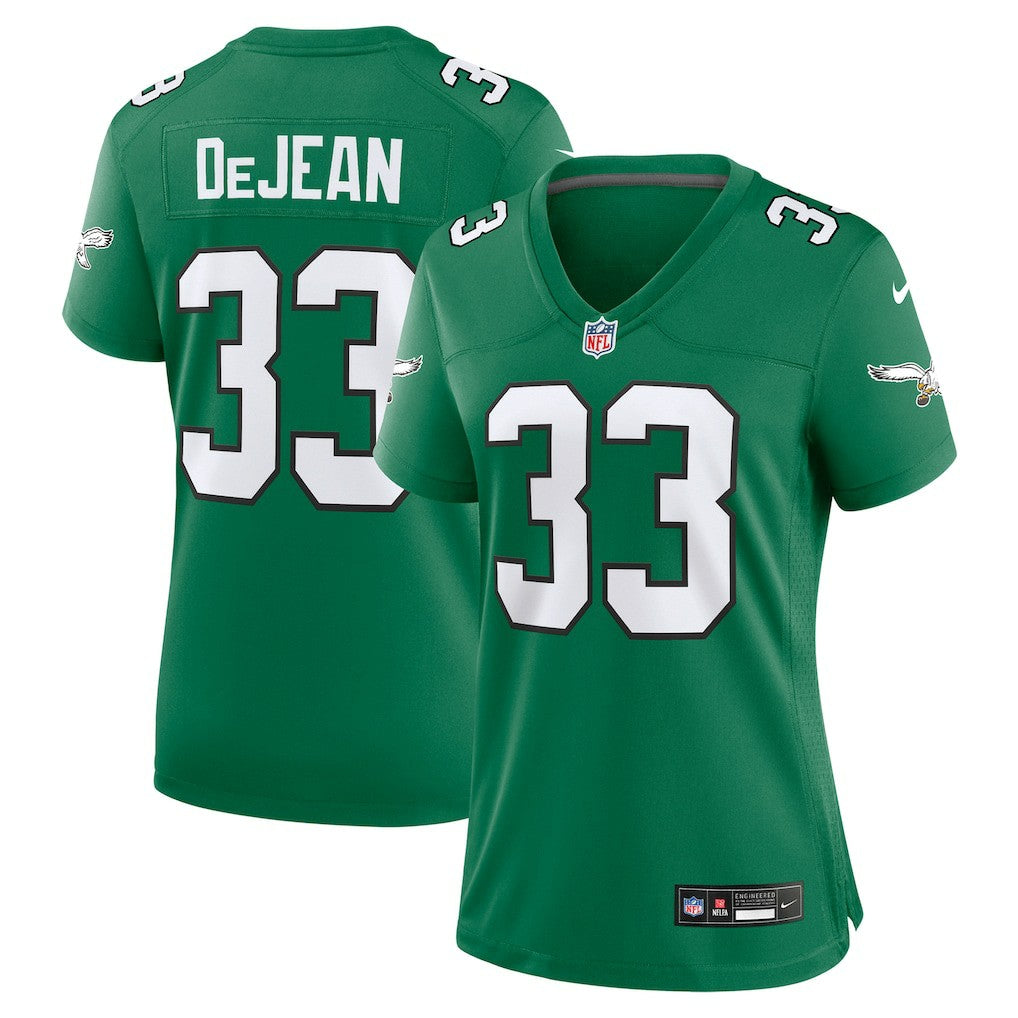 Cooper DeJean Philadelphia Eagles Women's Alternate Game Jersey - Kelly Green on sale