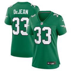Cooper DeJean Philadelphia Eagles Women's Alternate Game Jersey - Kelly Green on sale