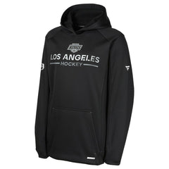Los Angeles Kings Fanatics Youth Authentic Pro Rink Raglan Hoodie - Black Hoodies