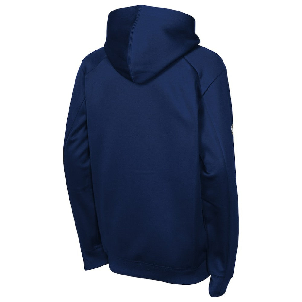New York Rangers Fanatics Youth Authentic Pro Rink Raglan Hoodie - Navy Hoodies