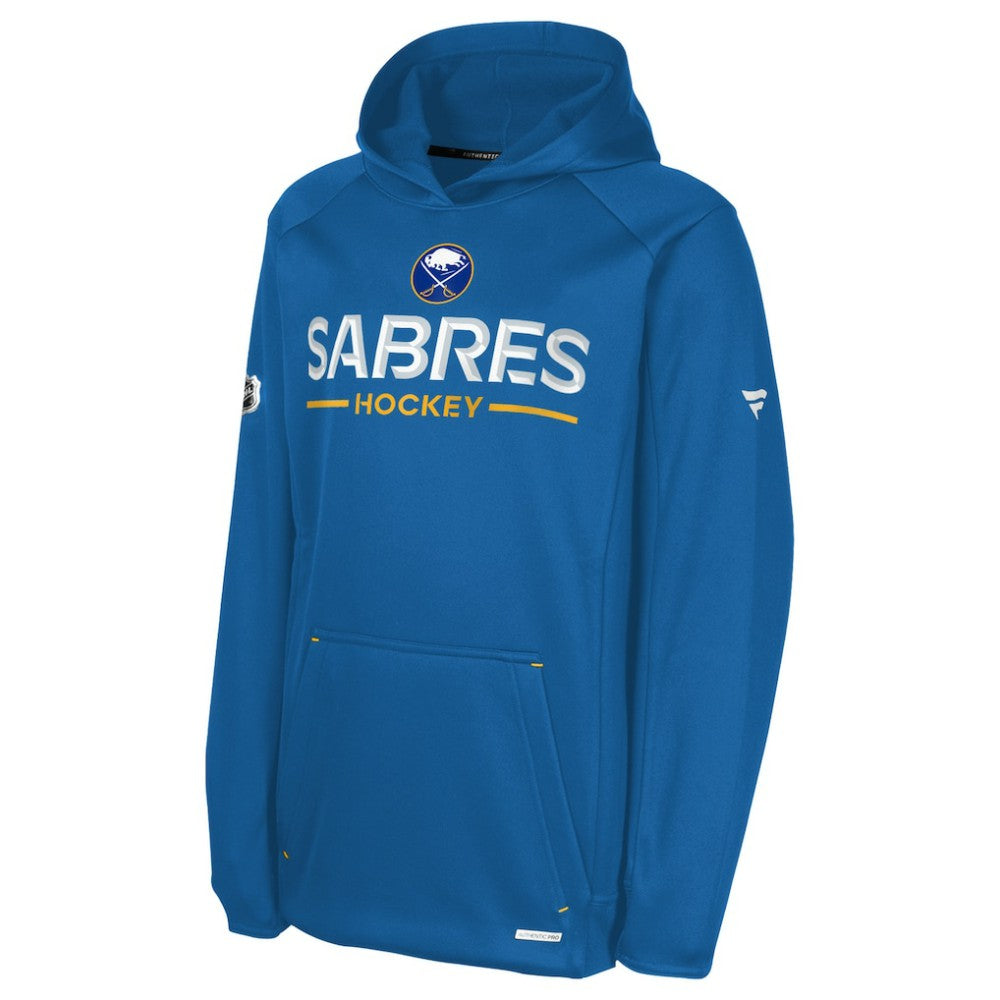 Buffalo Sabres Fanatics Youth Authentic Pro Rink Raglan Hoodie - Royal Hoodies