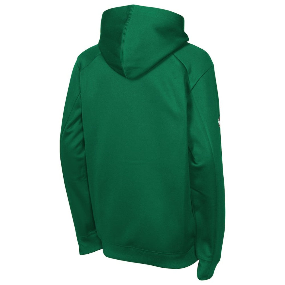 Dallas Stars Fanatics Youth Authentic Pro Rink Raglan Hoodie - Kelly Green Hoodies