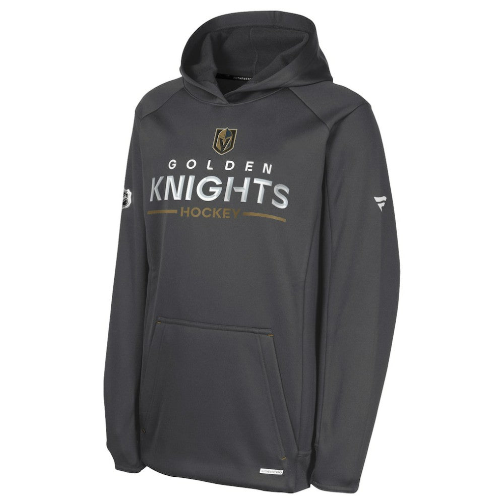 Vegas Golden Knights Fanatics Youth Authentic Pro Rink Raglan Hoodie - Gray Hoodies