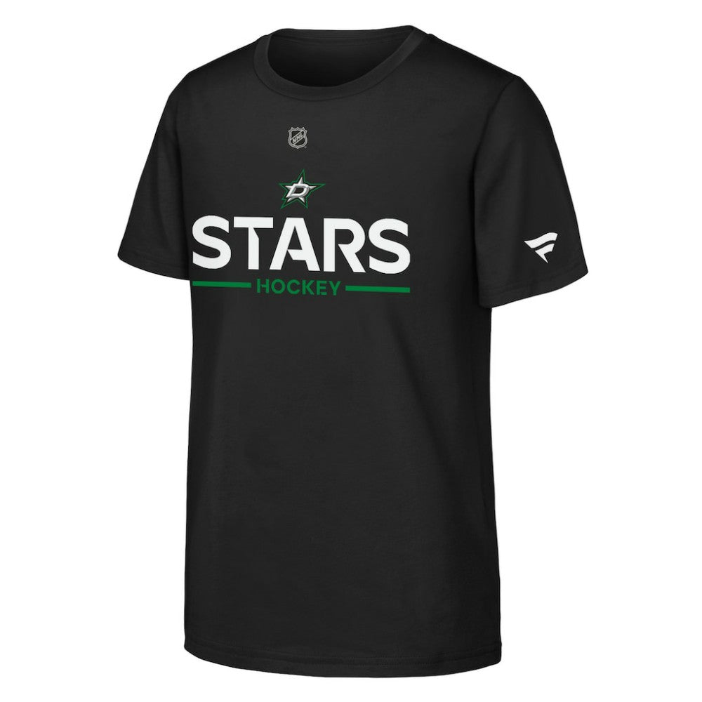 Dallas Stars Fanatics Youth Authentic Pro Wordmark T-Shirt - Black T-shirts