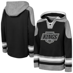 Los Angeles Kings Outerstuff Youth Ageless Must Have Home V-Neck Hoodie - Black Hoodies