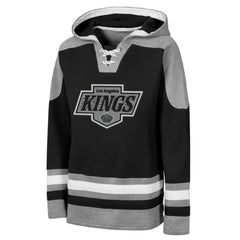 Los Angeles Kings Outerstuff Youth Ageless Must Have Home V-Neck Hoodie - Black Hoodies