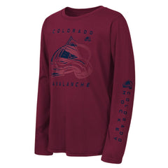 Colorado Avalanche Outerstuff Youth Seize the Win Long Sleeve T-Shirt - Burgundy T-shirts