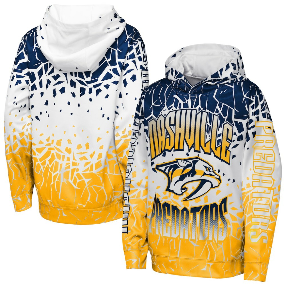 Nashville Predators Outerstuff Youth Frozen Frenzy Hoodie - Navy Hoodies