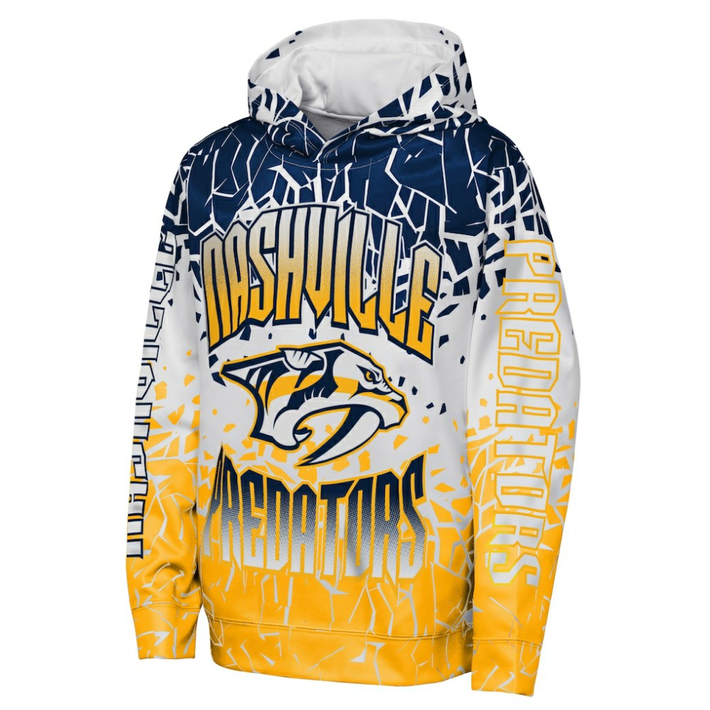 Nashville Predators Outerstuff Youth Frozen Frenzy Hoodie - Navy Hoodies