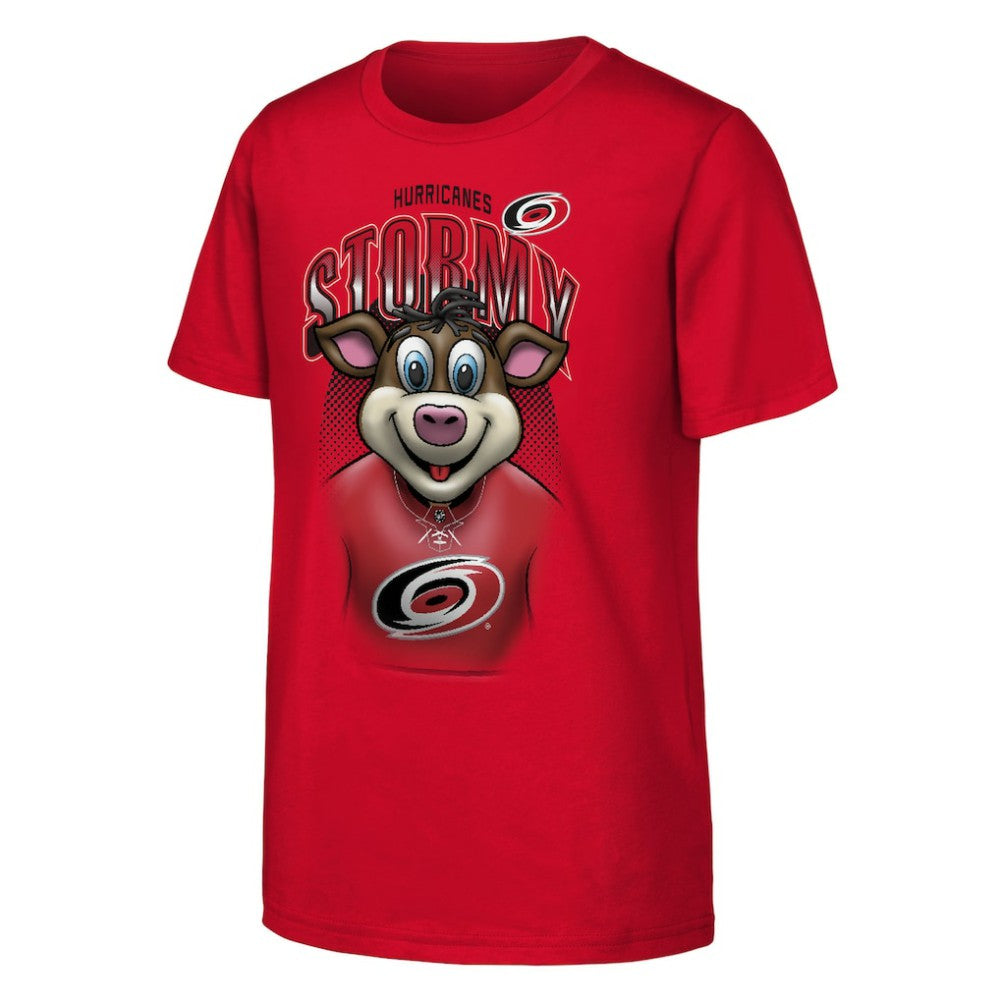 Carolina Hurricanes Outerstuff Youth Mascot Highlight T-Shirt - Red T-shirts