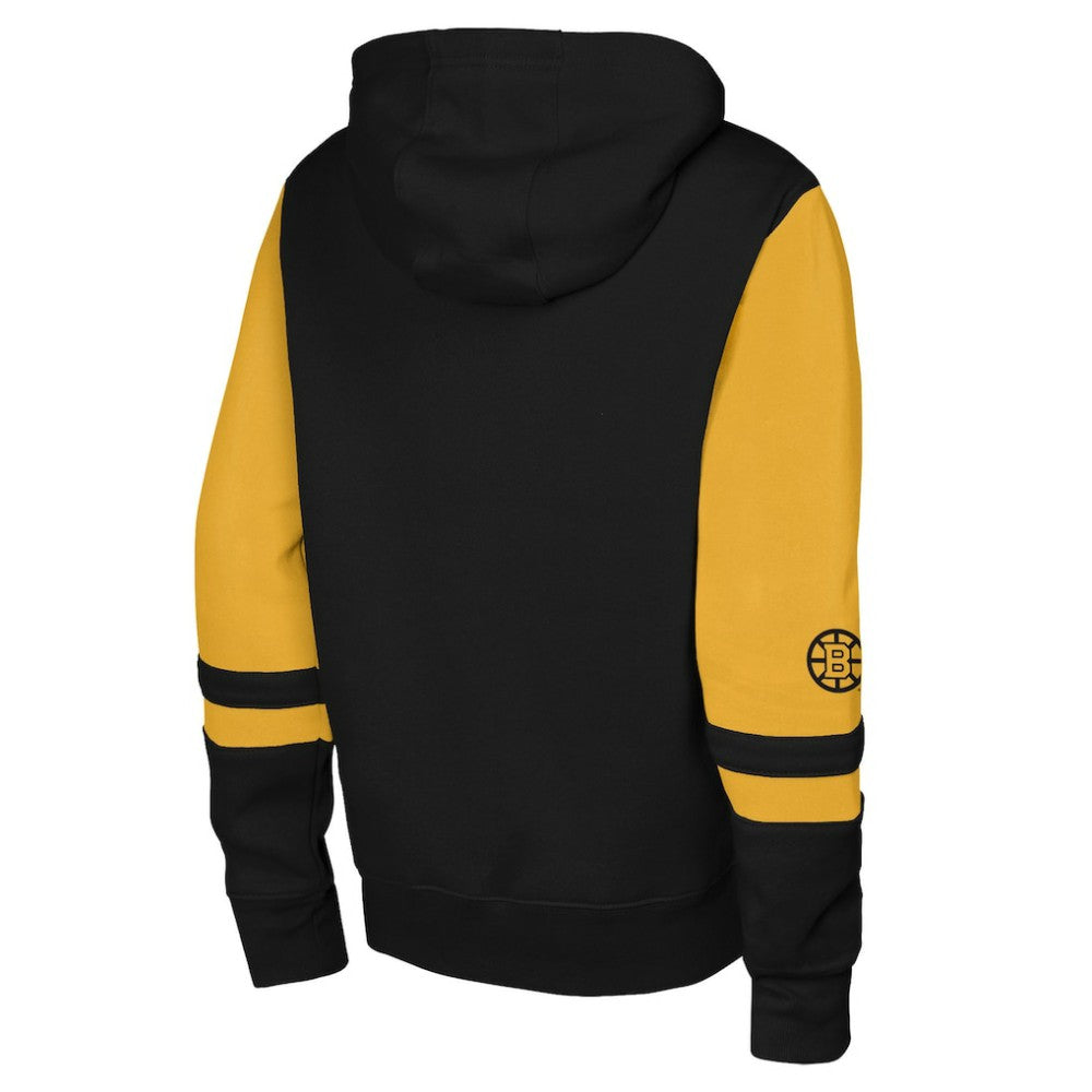 Boston Bruins Outerstuff Youth Face Off Full-Zip Hoodie - Black Hoodies