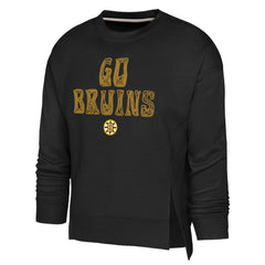 Boston Bruins Outerstuff Girls Youth Game Love Sweatshirt - Black Sweatshirts