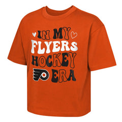 Philadelphia Flyers Outerstuff Girls Youth In My Era Boxy T-Shirt - Orange T-shirts