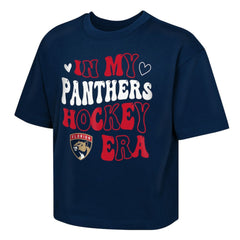 Florida Panthers Outerstuff Girls Youth In My Era Boxy T-Shirt - Navy T-shirts
