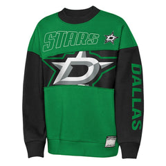 Dallas Stars Outerstuff Youth Impact Player Sweatshirt - Kelly Green/Black Sweatshirts