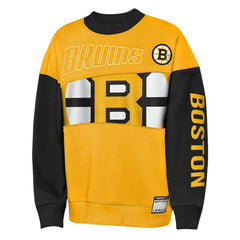 Boston Bruins Outerstuff Youth Impact Player Sweatshirt - Gold/Black Sweatshirts