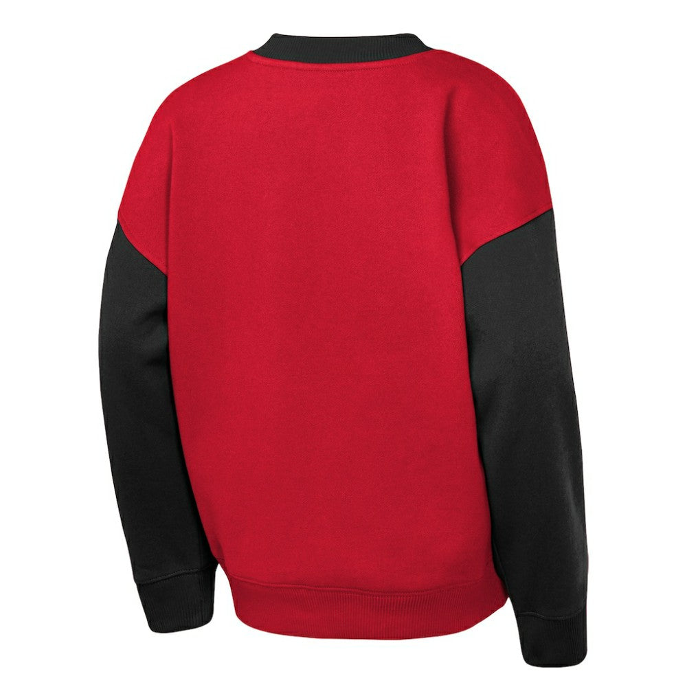 New Jersey Devils Outerstuff Youth Impact Player Sweatshirt - Red/Black Sweatshirts