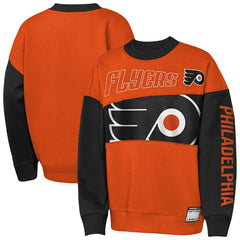 Philadelphia Flyers Outerstuff Youth Impact Player Sweatshirt - Orange/Black Sweatshirts
