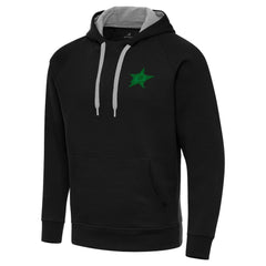 Dallas Stars Antigua St. Patrick's Day Victory Pullover Hoodie - Black Hoodies