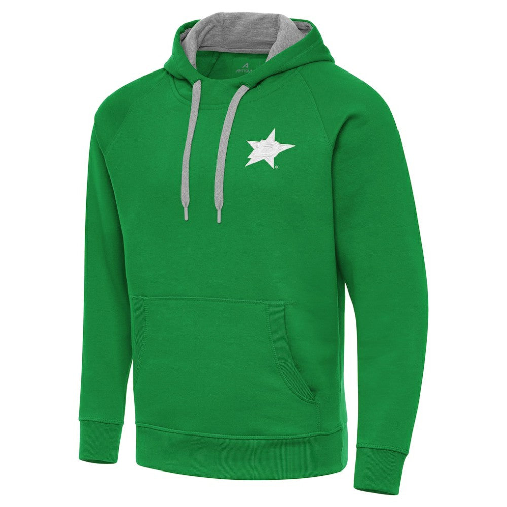 Dallas Stars Antigua St. Patrick's Day Victory Pullover Hoodie - Kelly Green Hoodies