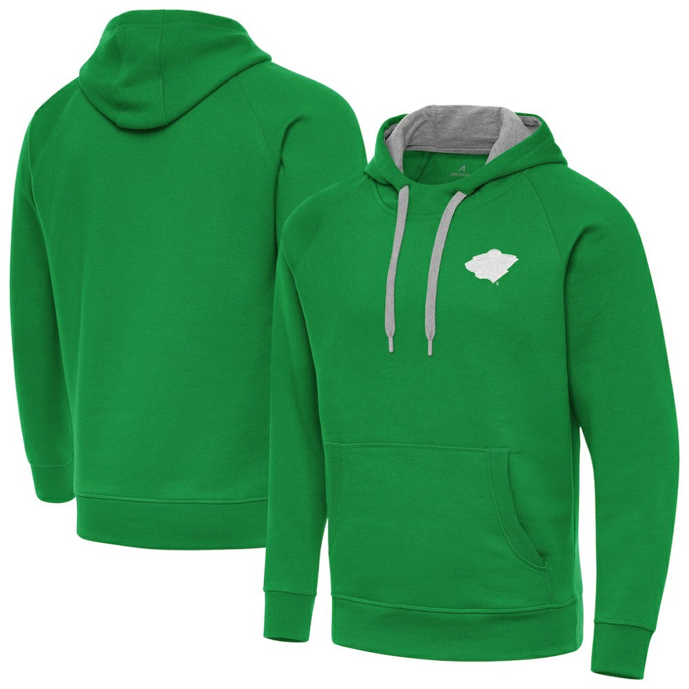 Minnesota Wild Antigua St. Patrick's Day Victory Pullover Hoodie - Kelly Green Hoodies
