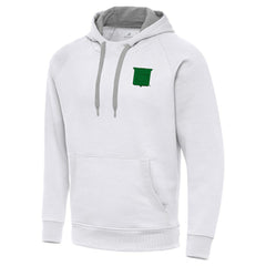 New York Rangers Antigua St. Patrick's Day Victory Pullover Hoodie - White Hoodies