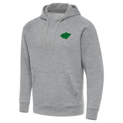 Minnesota Wild Antigua St. Patrick's Day Victory Pullover Hoodie - Heather Gray Hoodies