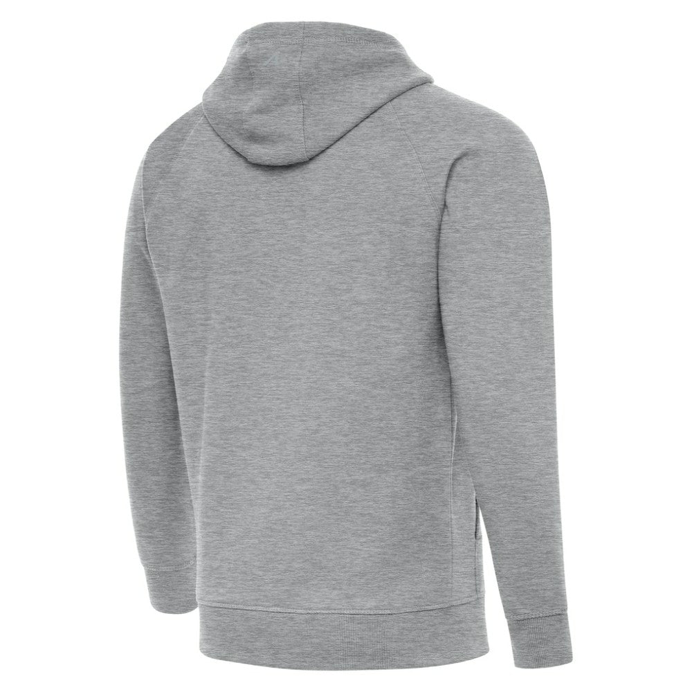 New York Rangers Antigua St. Patrick's Day Victory Pullover Hoodie - Heather Gray Hoodies