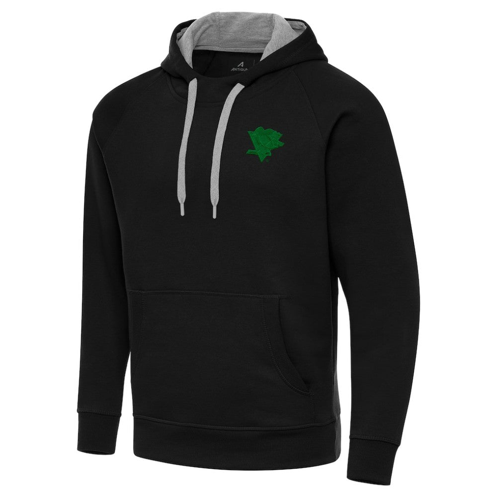 Pittsburgh Penguins Antigua St. Patrick's Day Victory Pullover Hoodie - Black Hoodies