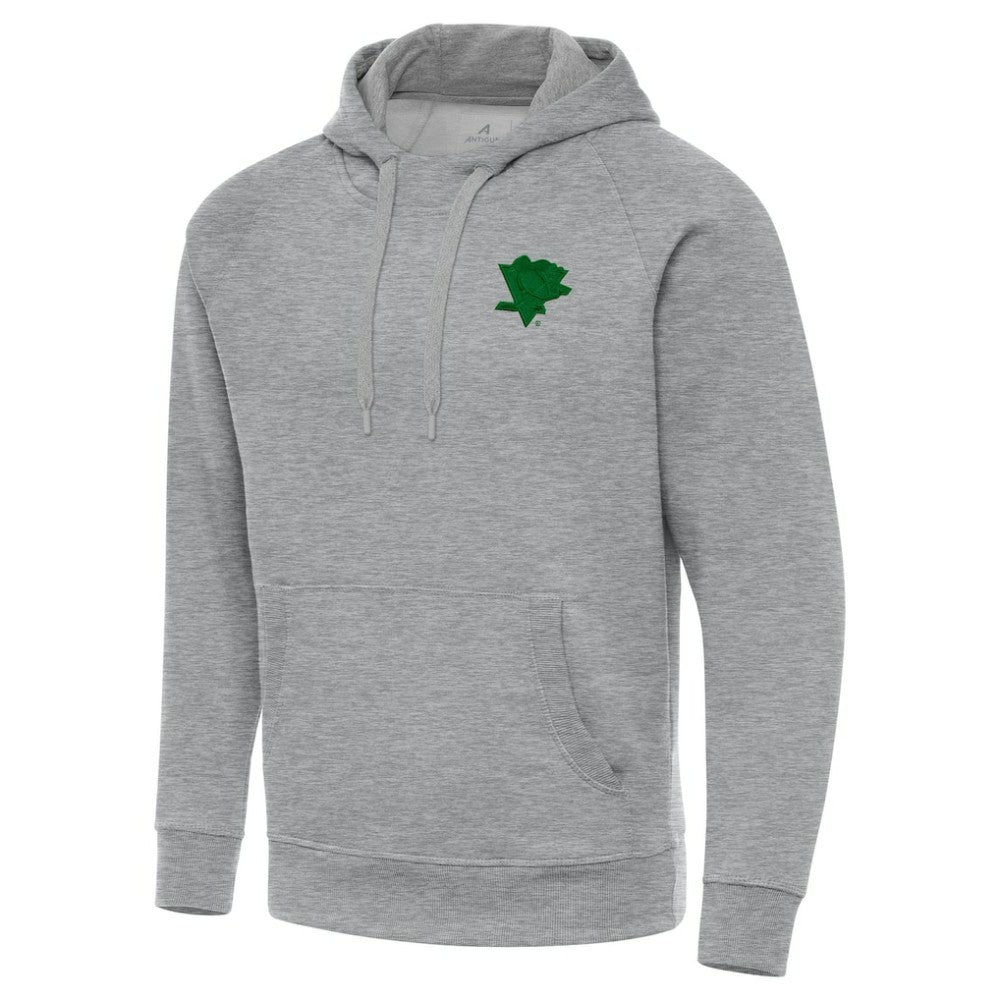 Pittsburgh Penguins Antigua St. Patrick's Day Victory Pullover Hoodie - Heather Gray Hoodies