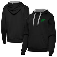Detroit Red Wings Antigua Women's St. Patrick's Day Victory Pullover Hoodie - Black Hoodies