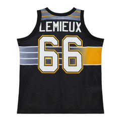 Mario Lemieux Pittsburgh Penguins Mitchell & Ness Unisex Maxxed Out Fashion Basketball Jersey - Black Jerseys