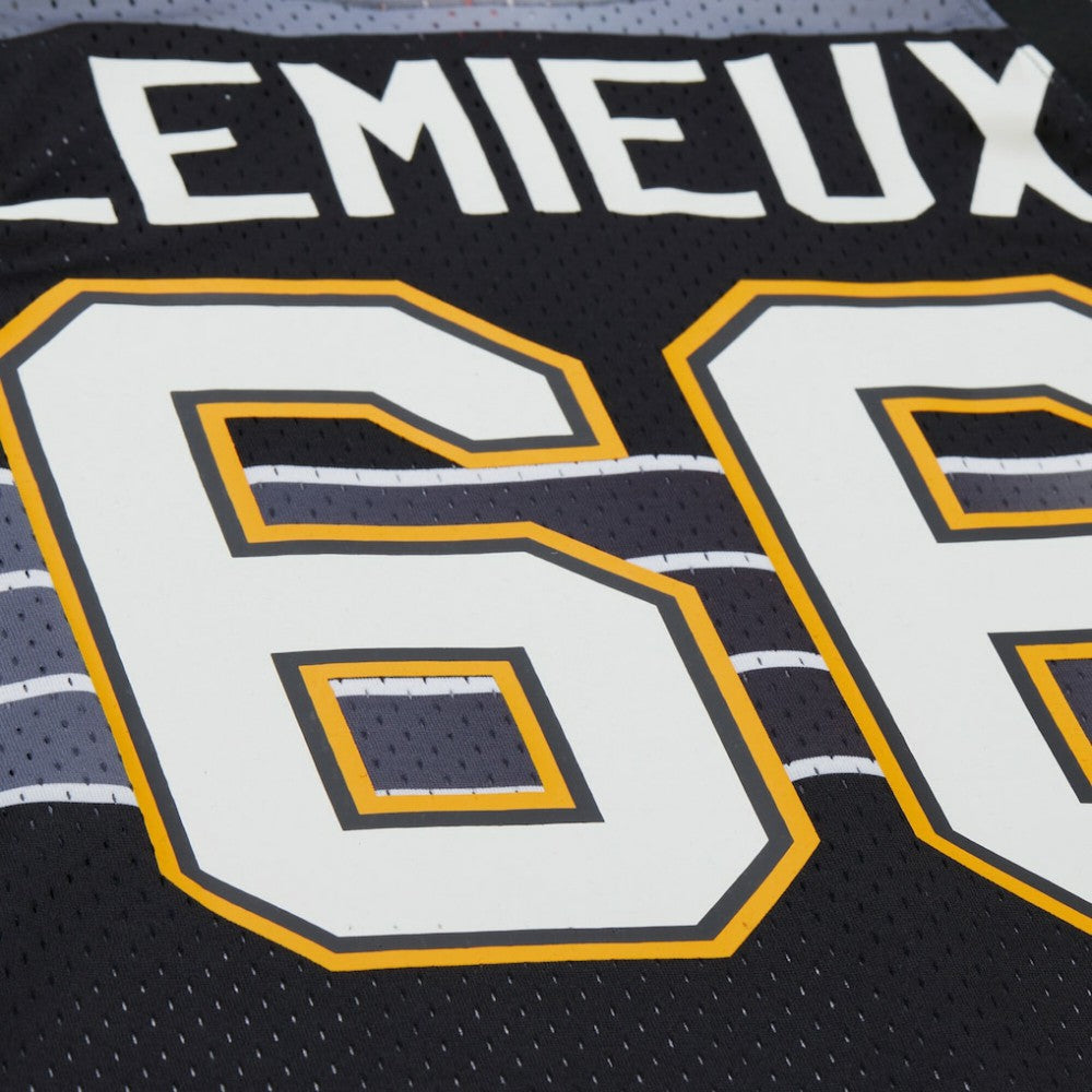 Mario Lemieux Pittsburgh Penguins Mitchell & Ness Unisex Maxxed Out Fashion Basketball Jersey - Black Jerseys