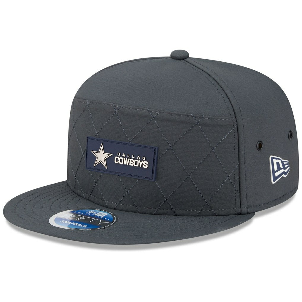 Dallas Cowboys New Era 2025 Sideline Cold Weather Split Panel 9FIFTY Snapback Hat - Charcoal on sale