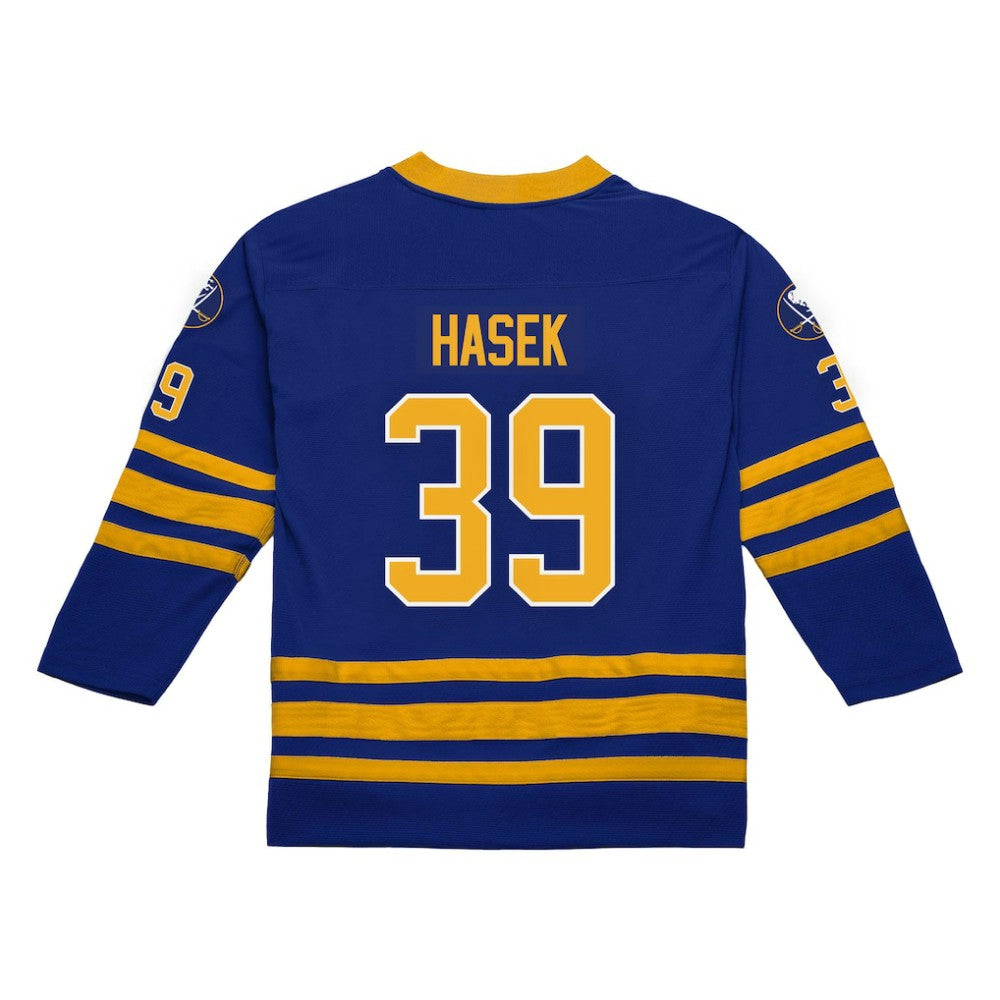 Dominik Hasek Buffalo Sabres Mitchell & Ness 1995-96 Power Play Jersey - Royal Jerseys