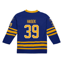 Dominik Hasek Buffalo Sabres Mitchell & Ness 1995-96 Power Play Jersey - Royal Jerseys